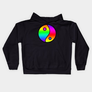 Rainbow Yin-Yang 1 Kids Hoodie